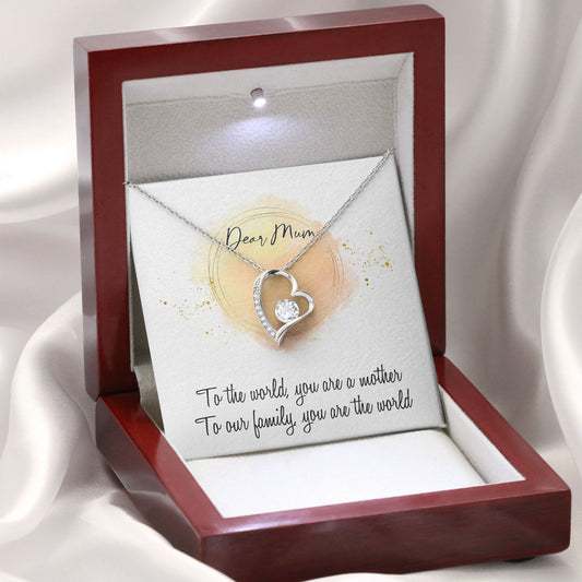 Dear Mom Necklace, Valentine's Day Birthday Gifts Ideas, Loving Mother Keepsake, Mother Gift