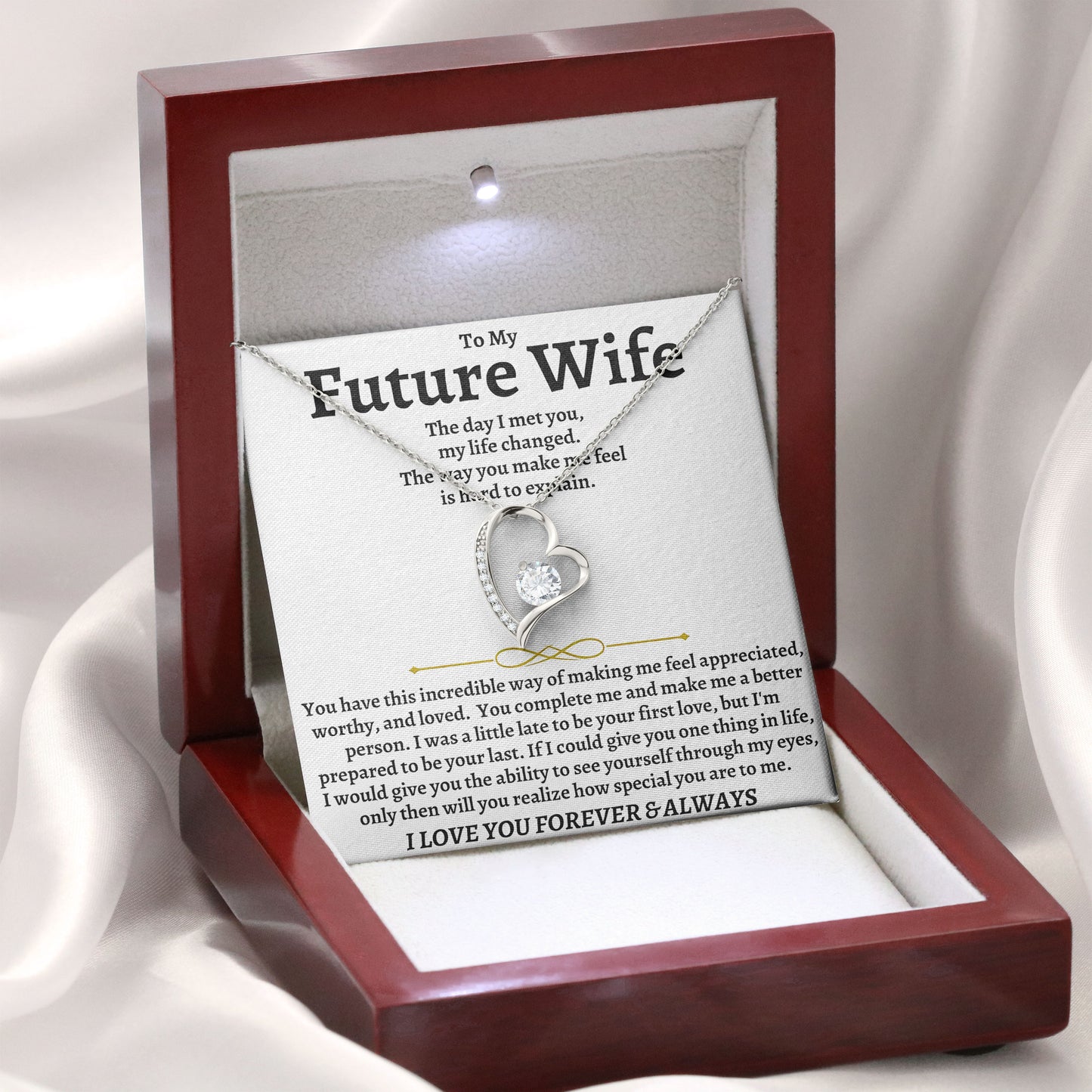 To My Future Wife Necklace Gift from Husband