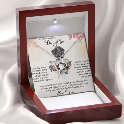To My Beautiful Daughter Inspirational Necklace Jewelry