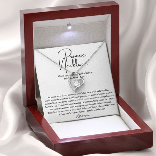 Promise Necklace with Elegant Box and Sentimental Card