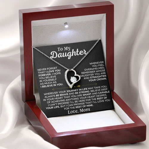 To My Daughter Sentimental Necklace Gift From Mom