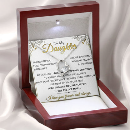 To My Daughter Necklace Birthday, Wedding Gifts