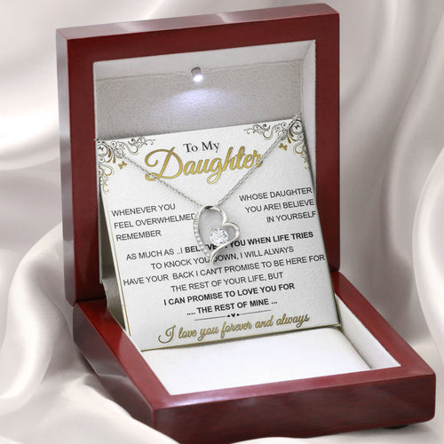 To My Daughter Necklace Birthday, Wedding Gifts