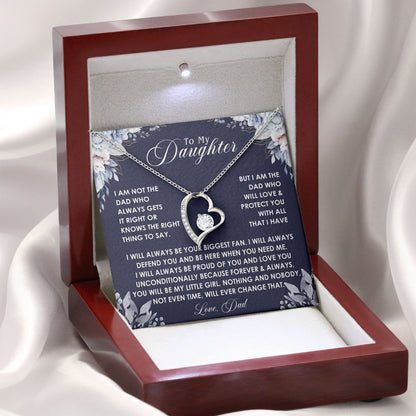 To My Daughter Elegant Necklace Gift From Dad