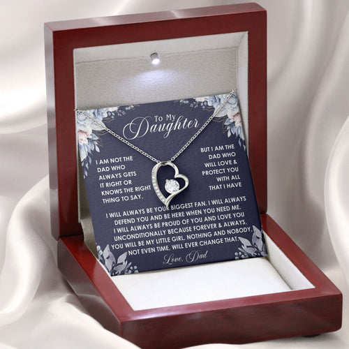 To My Daughter Elegant Necklace Gift From Dad