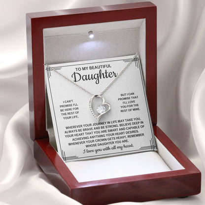 To My Beautiful Daughter Pendant Jewelry Gift