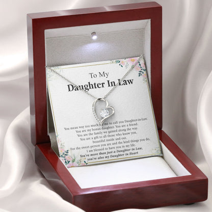 To My Daughter In Law Necklace Gift for Wedding Day
