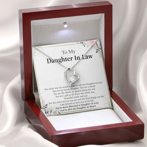 To My Daughter In Law Necklace Gift for Wedding Day