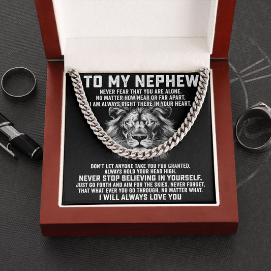 To My Nephew Necklace With Message Card Birthday Gift