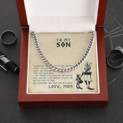To My Son Necklace Wedding Gift from Mom