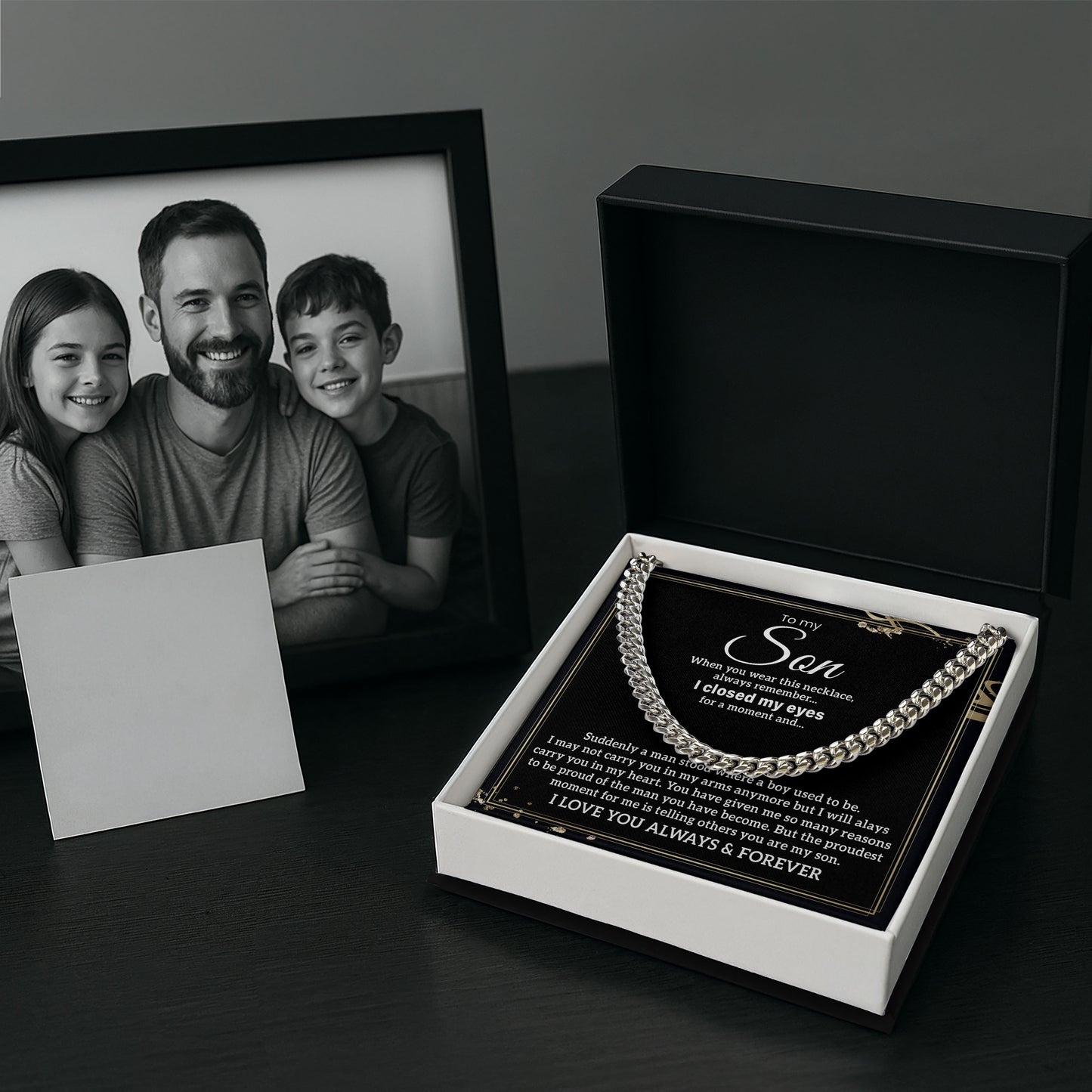 To My Son Birthday Necklace Gift from Parents