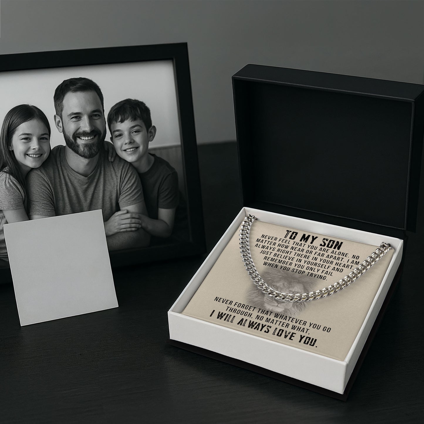 To My Son Necklace from Dad Proud Gift