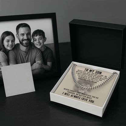 To My Son Necklace from Dad Proud Gift