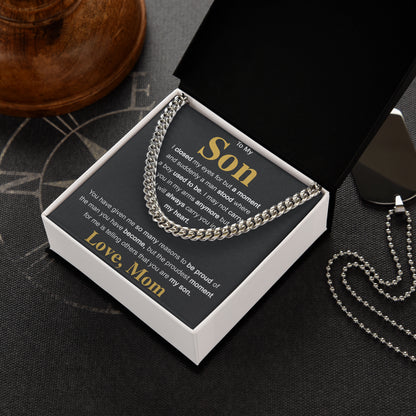 To My Son Necklace From Mom, Birthday Gifts For Graduation, Valentine's Day Gift
