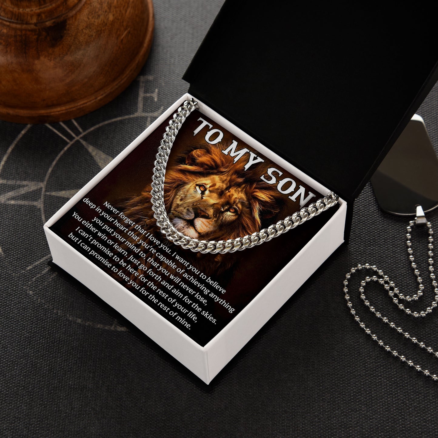 To My Son Necklace Meaningful Gift of Love and Strength