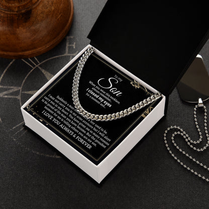 To My Son Birthday Necklace Gift from Parents