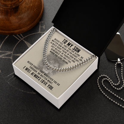 To My Son Necklace from Dad Proud Gift