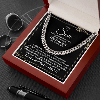 To My Son Birthday Necklace Gift from Parents
