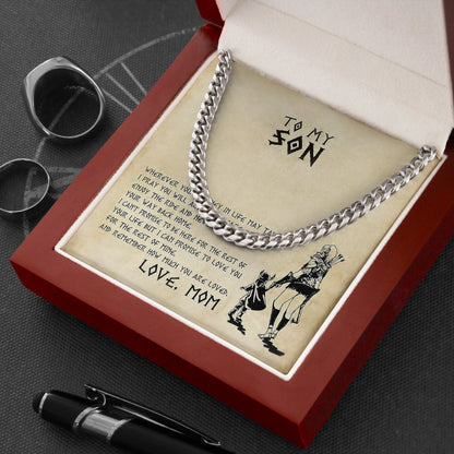 To My Son Necklace Wedding Gift from Mom