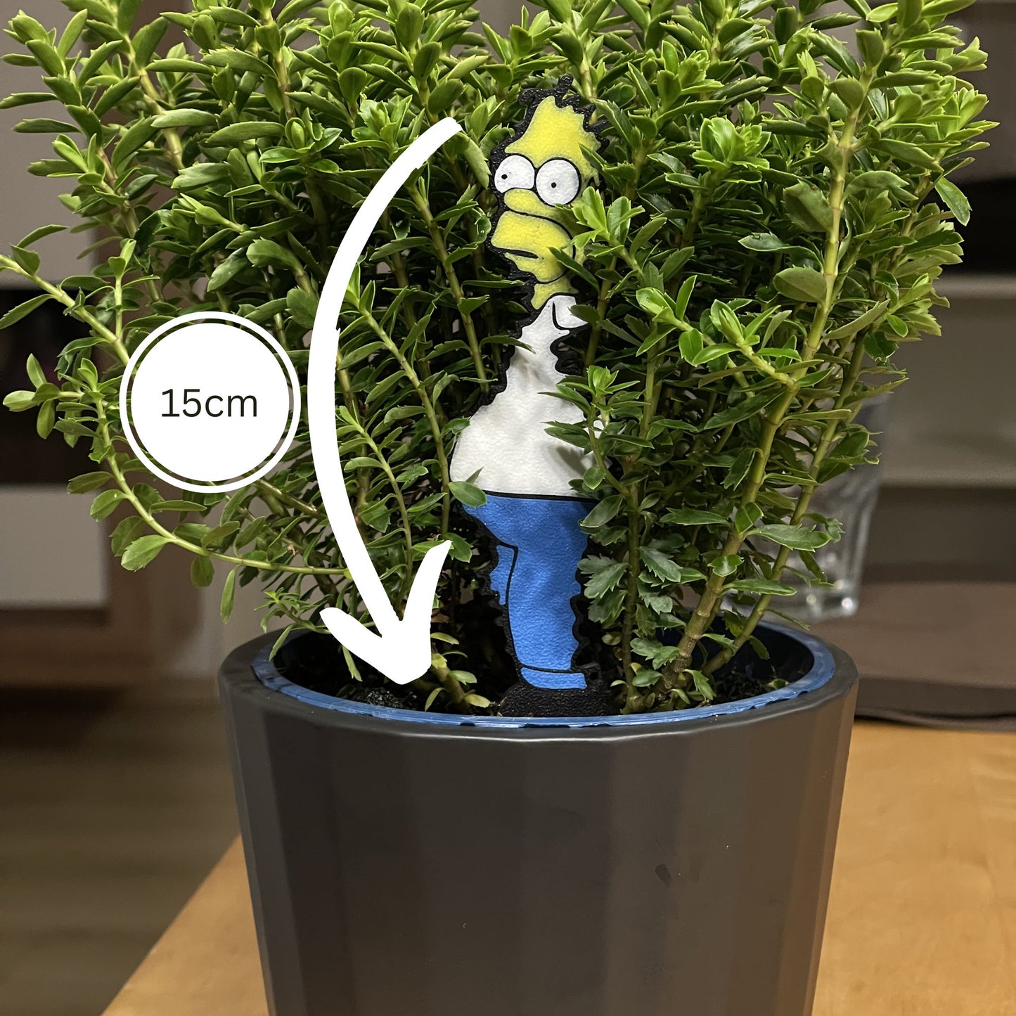 Homer Simpson Plant Stake Sign 3d Printed