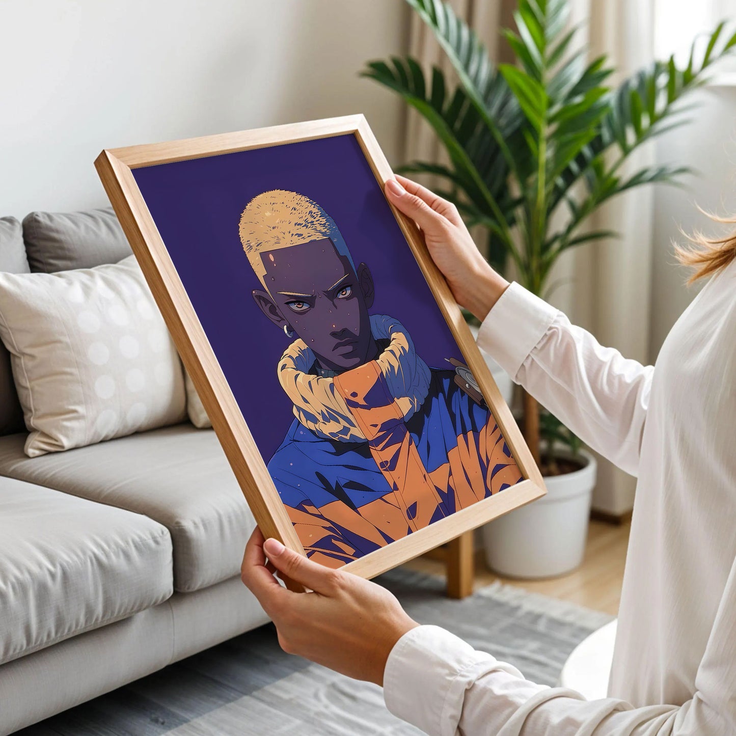 Blonde Buzz Cut Poster