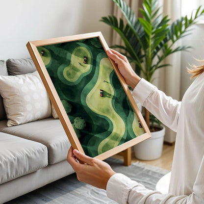 Golf Cart Wall Art Print