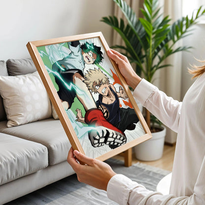 My Hero Academia Deku and Bakugo Anime Poster