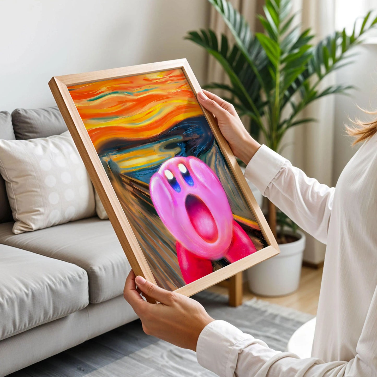 The Scream Kirby Nintendo Poster