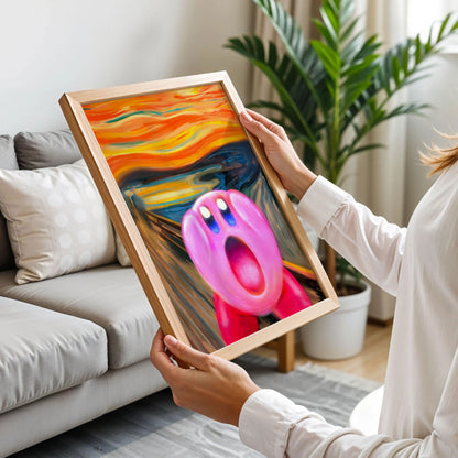 The Scream Kirby Nintendo Poster