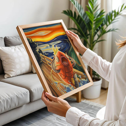 Magikarp Van Gogh Scream Poster