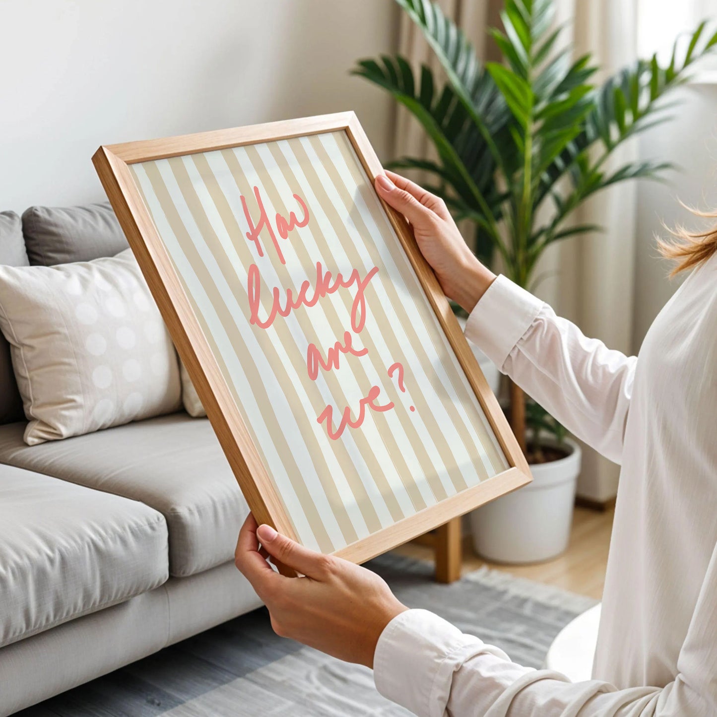 How Lucky Are We Wall Art