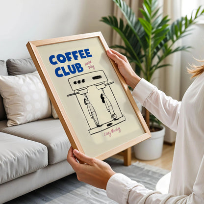 Coffee Club Kitchen Wall Art