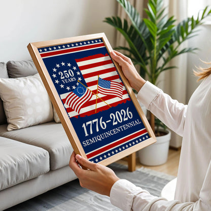 250th Anniversary American 1776-2026 Patriotic Poster
