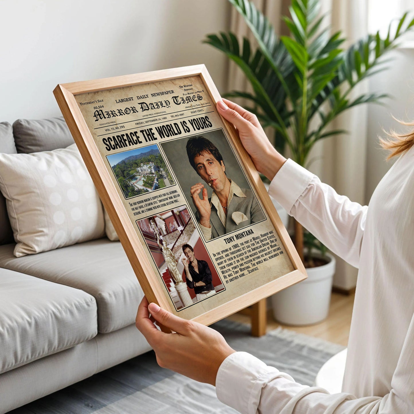 Scarface Newspaper Poster