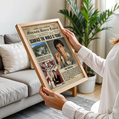 Scarface Newspaper Poster