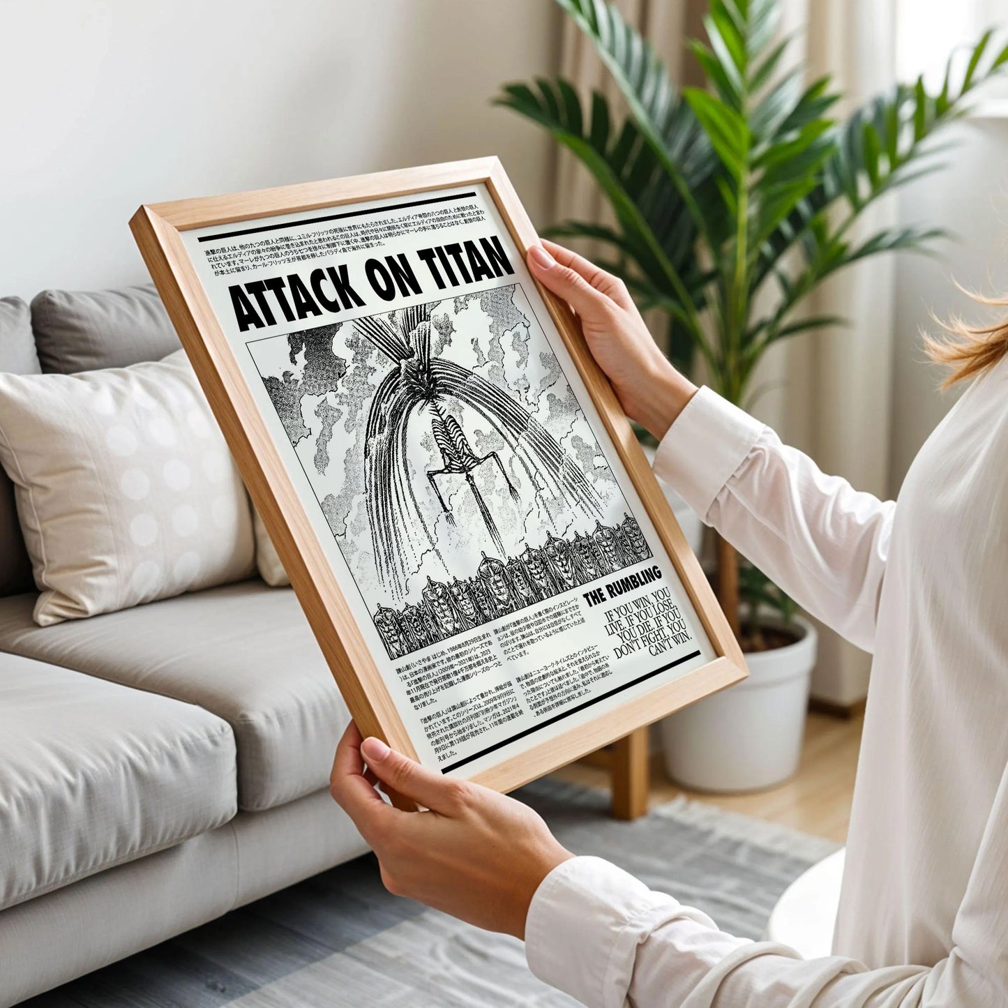 Attack on Titan The Rumbling Newspaper Style Poster