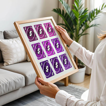 Love You More Uno Reverse Card Wall Art