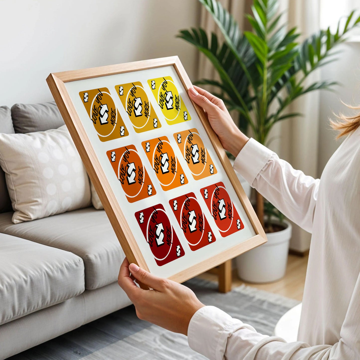 Love You More Uno Card Print Art
