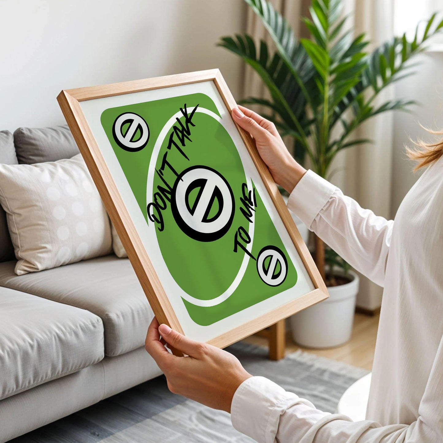 Don't Talk To Me Love Uno Playing Card Wall Art