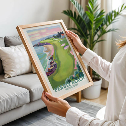 Pebble Beach Golf Poster