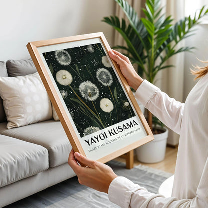 Green Yayoi Kusama Poster