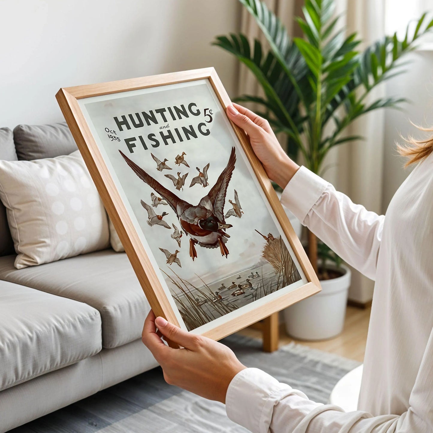 Vintage Hunting and Fishing Art Print