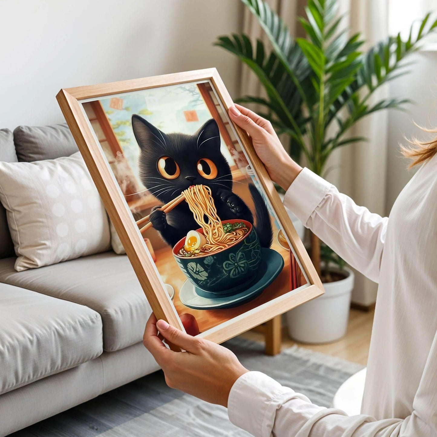Noodle Cat Thief Anime Print