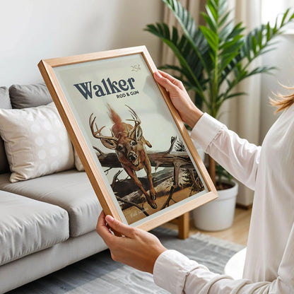 Vintage Stag Hunting Art Print