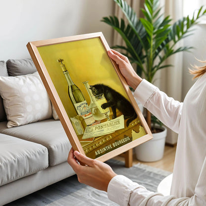 Absinthe Cat Poster