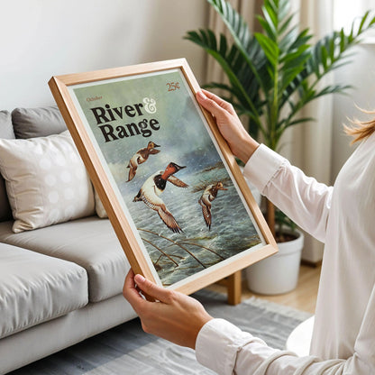 Vintage Geese Hunting Art Print