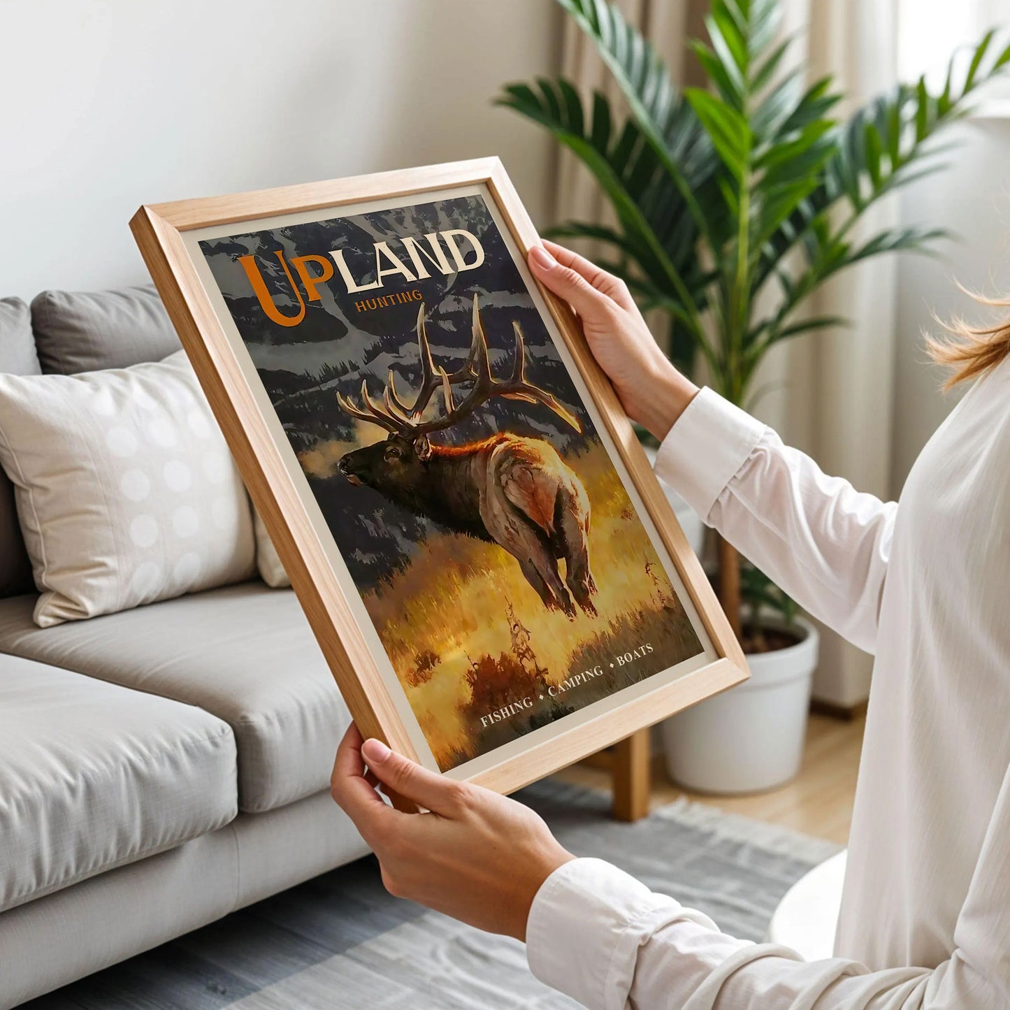 Elk Hunting Art Print