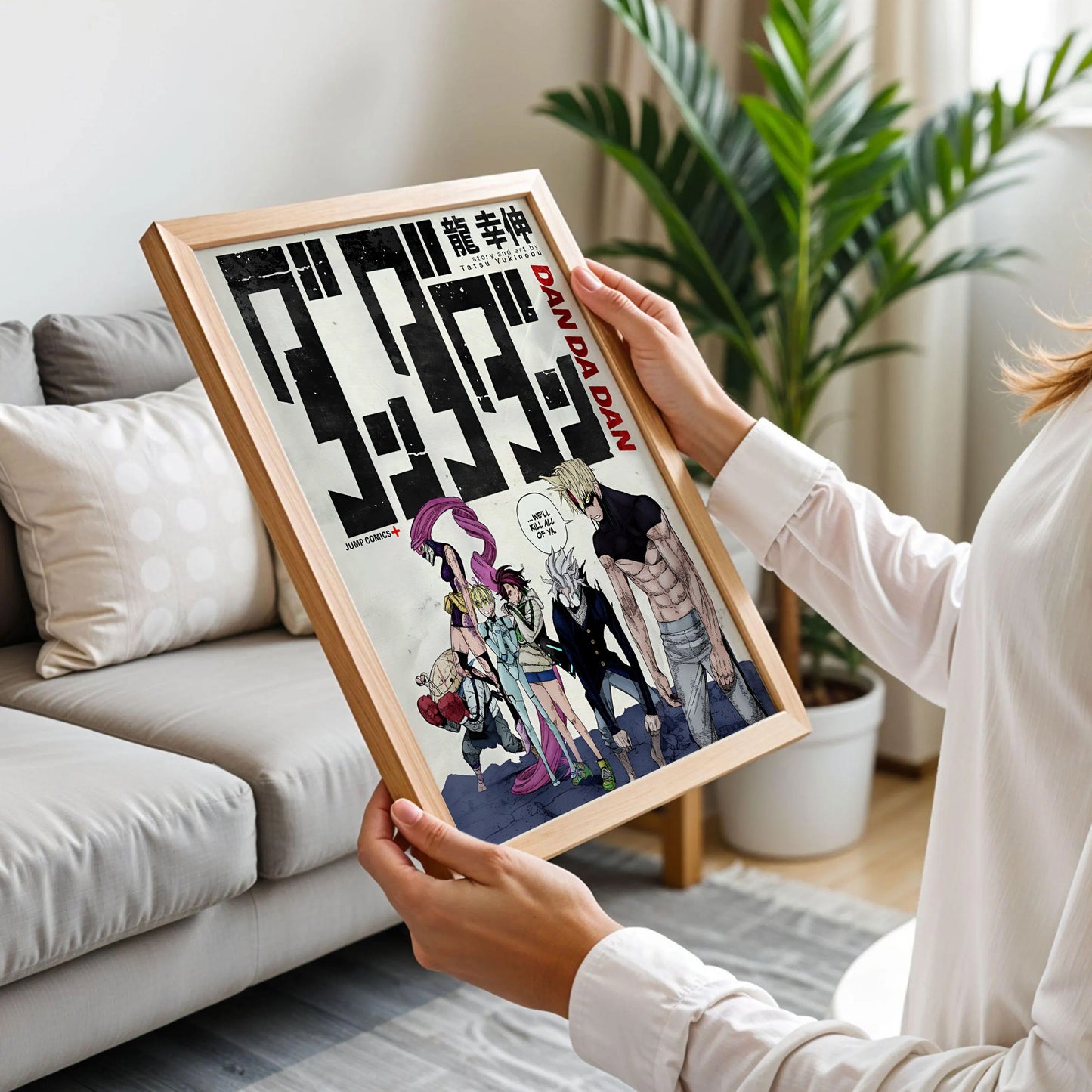 Momo Ayase and Okarun Dandadan Anime Poster