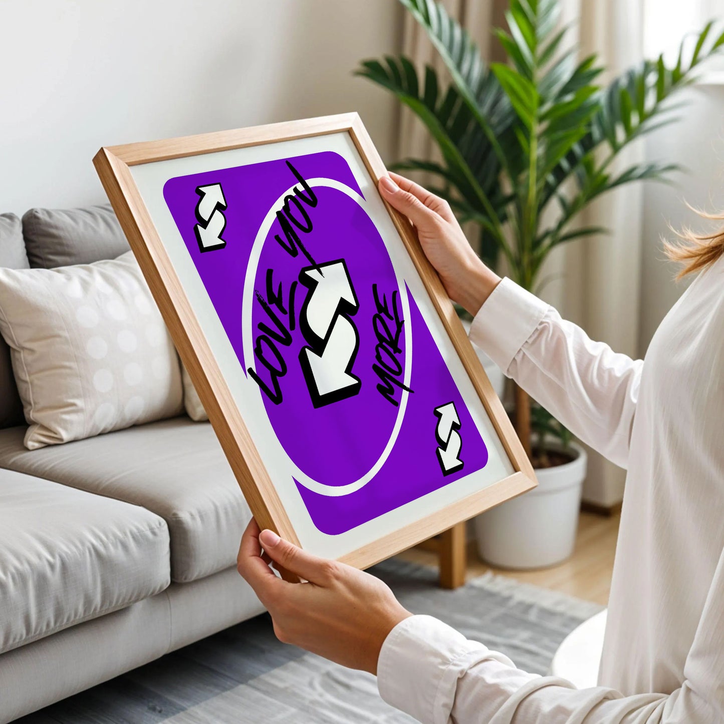 Love You More Uno Style Print Art