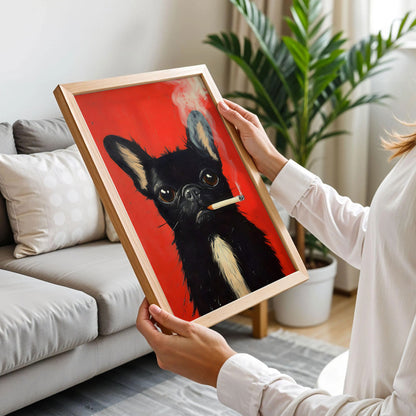 Black Cat with Cigar Art
